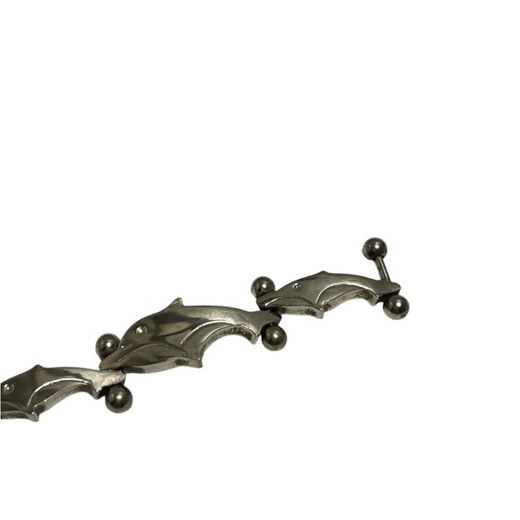 Mexico 925 Sterling Silver Dolphin Bracelet 7-1/4” - Picture 5 of 8
